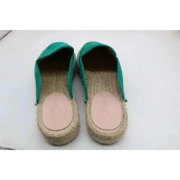 J. Crew Emerald Green Suede Mule Slides-Size 9.5-New w/o Tags - Picture 8 of 8